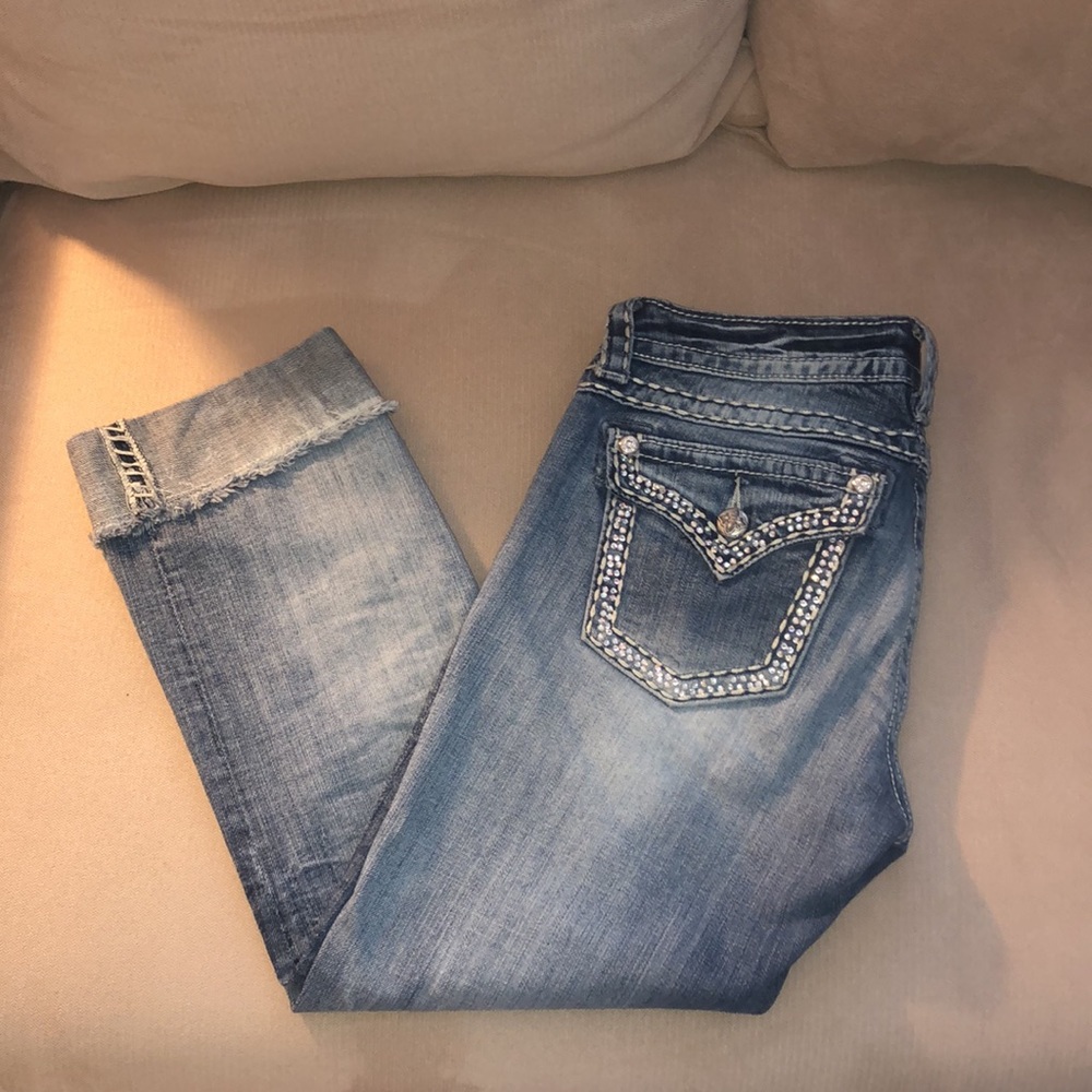 “Miss Me” crop jeans!